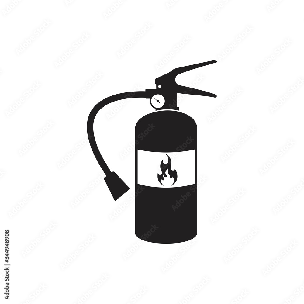 fire extinguisher icon isolated on white background, vector Illustration fire extinguisher icon isolated on white background, vector Illustration