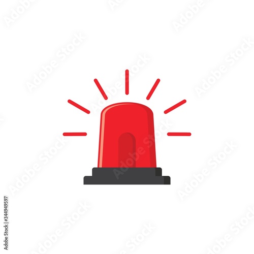 Emergency siren icon. warning sign, police alarm, ambulance alarm, Medical alert. vector illustration 