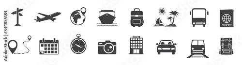 Travel and tourism icon set,  transport icon for Web and Mobile App. vector illustration