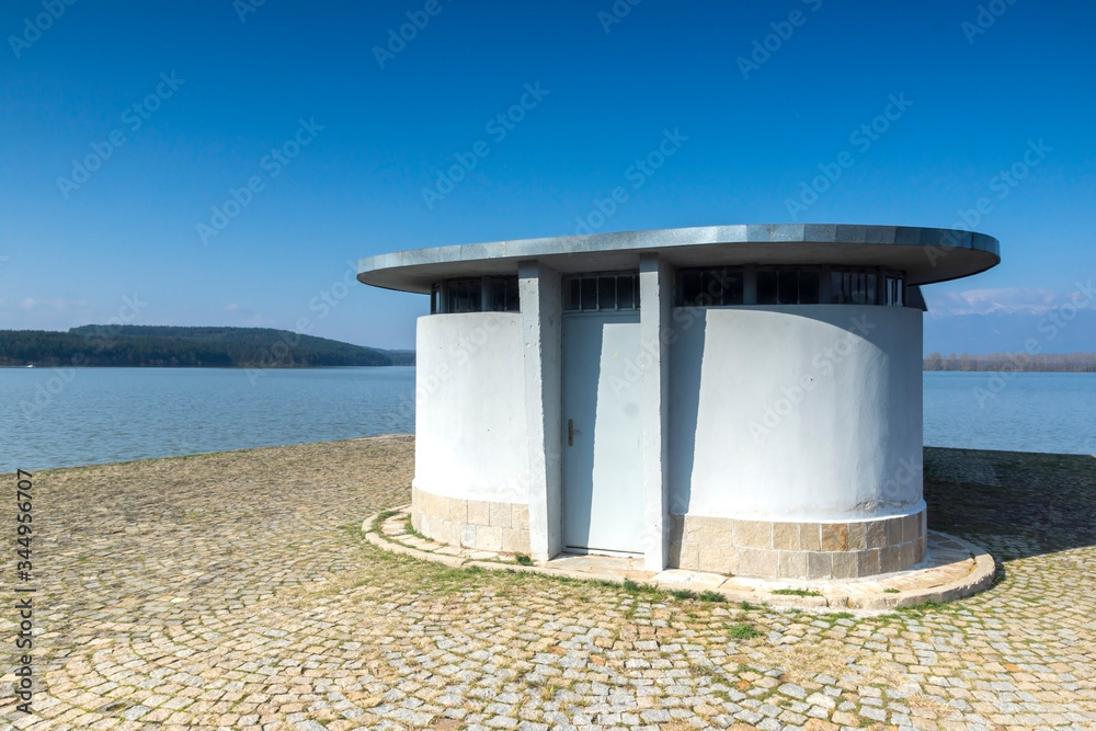 Naklejka premium Panorama of Koprinka Reservoir, Bulgaria