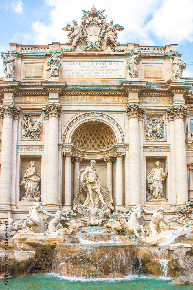 Trevi Fountain (in italian Fontana di Trevi) Rome Italy