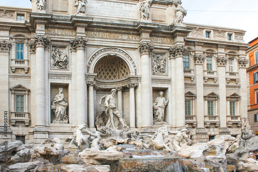 Trevi Fountain (in italian Fontana di Trevi) Rome Italy