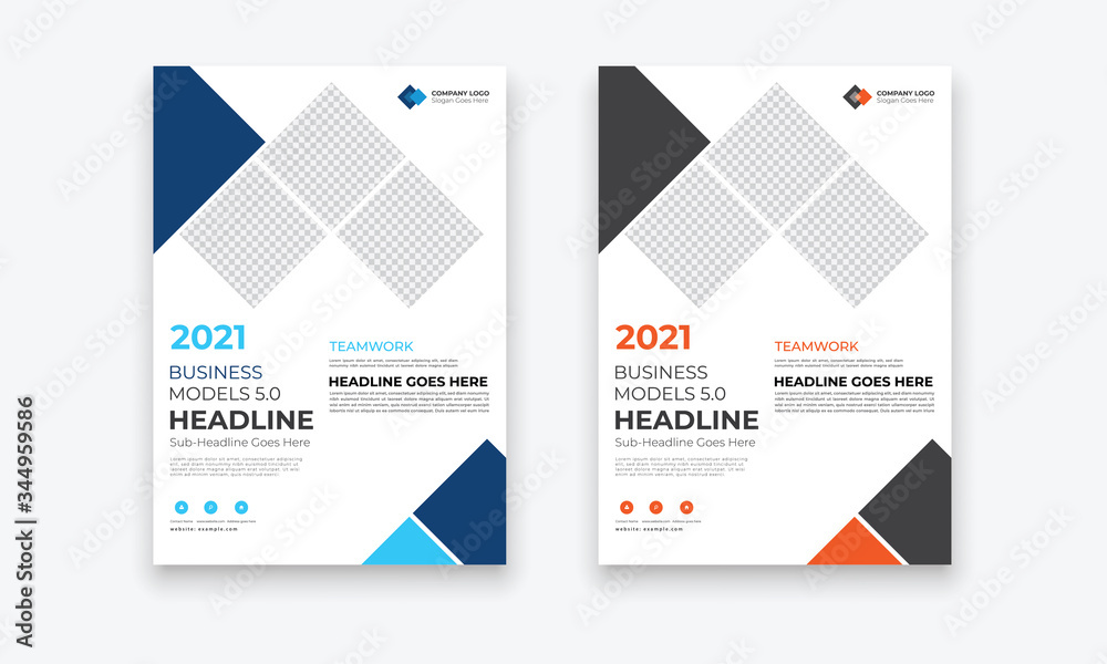 Template vector design for Brochure, Annual Report, Magazine, Poster, Corporate Presentation, Portfolio, Flyer, infographic, layout modern with blue color size A4, Front and back, Easy to use. Template vector design for Brochure, Annual Report, Magazine, Poster, Corporate Presentation, Portfolio, Flyer, infographic, layout modern with blue color size A4, Front and back, Easy to use.