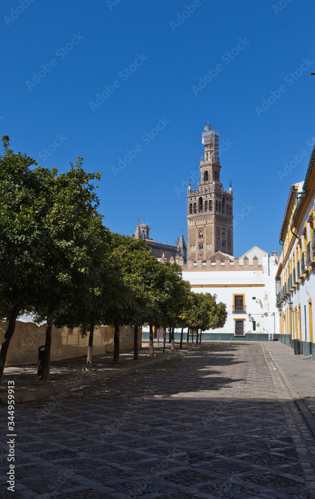 Sevillan Tower on a road