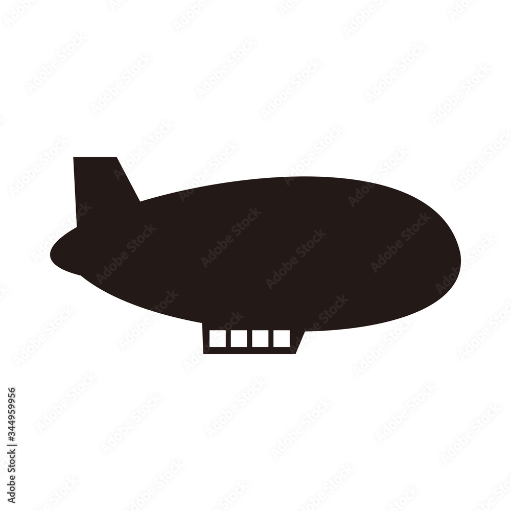 Fototapeta premium airship icon vector illustration symbol