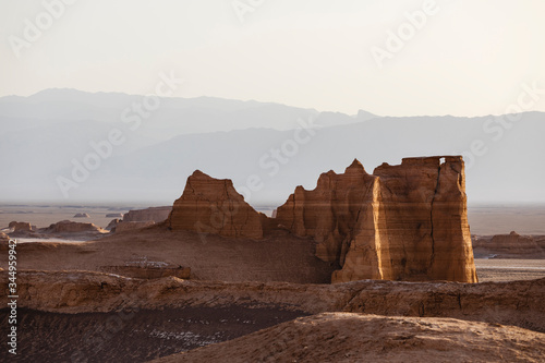 Rock formations in the Kalut Shahdad desert photo