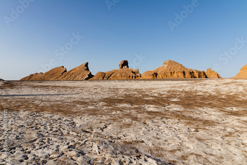 Rock formations in the Kalut Shahdad desert photo