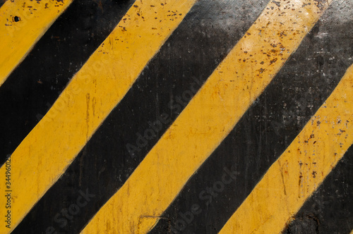 yellow hazard stripes background © Олександр Маляренко