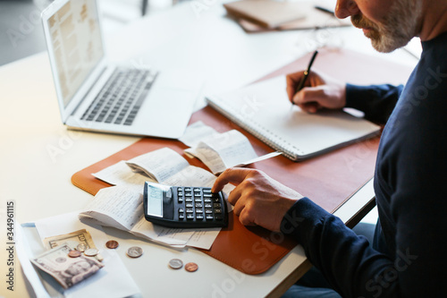 Man working in a modern office.