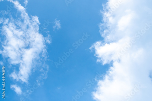 Blue sky and a lot of clouds