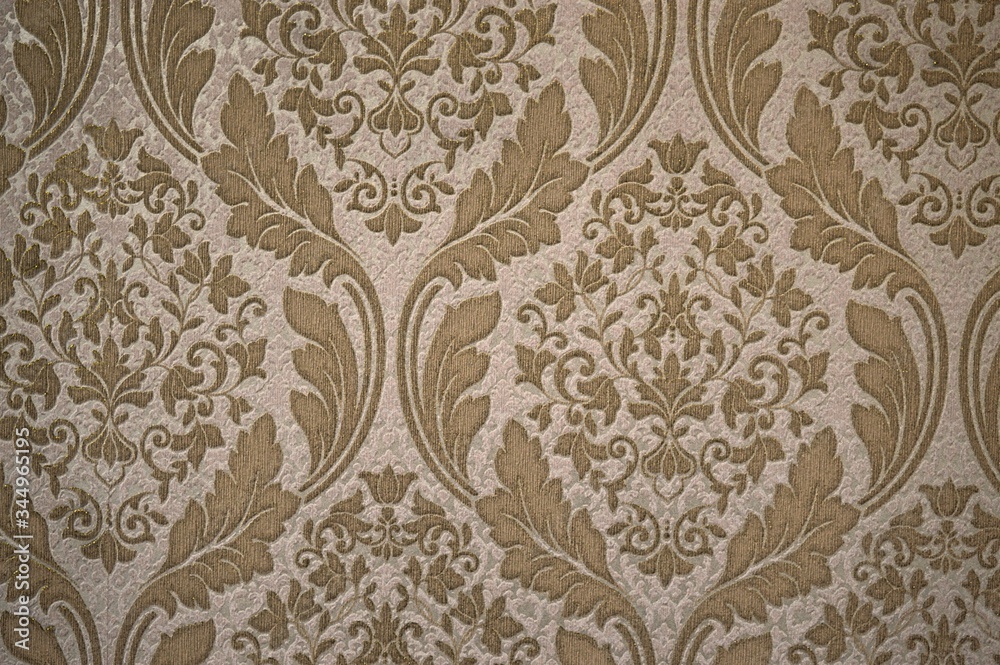 Beautiful patterns on the wallpaper brown Beautiful patterns on the wallpaper brown
