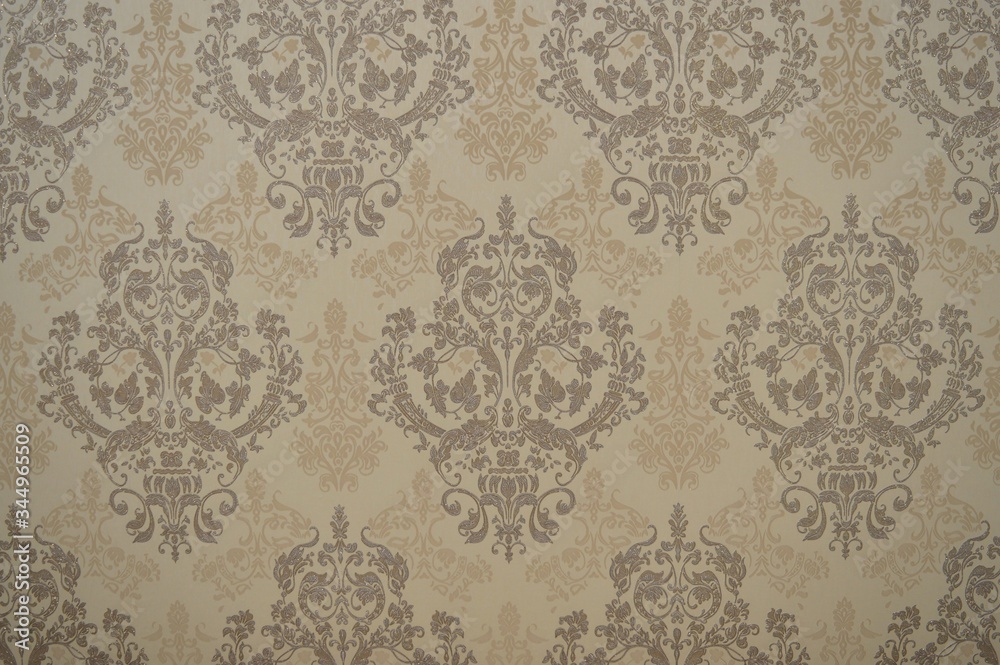 Beautiful patterns on the wallpaper brown Beautiful patterns on the wallpaper brown