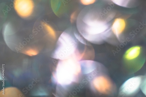 Beautiful colorful festive blurred background for christmas design, copy space. Unique gold color backdrop