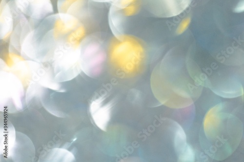 Beautiful colorful festive blurred background for christmas design, copy space. Unique gold color backdrop
