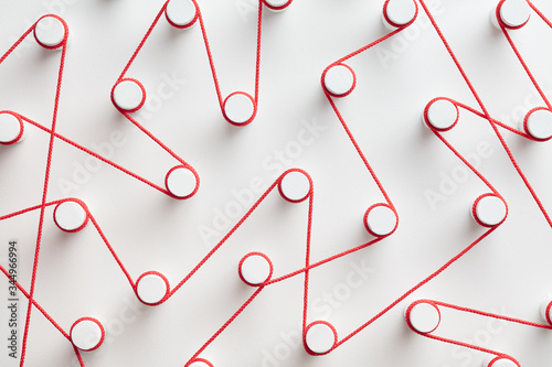 Red threads connected