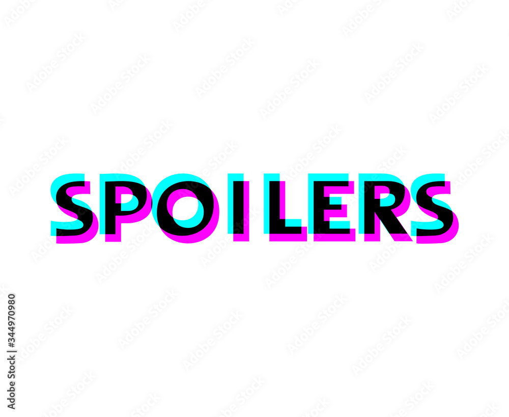 Creative design of spoilers message