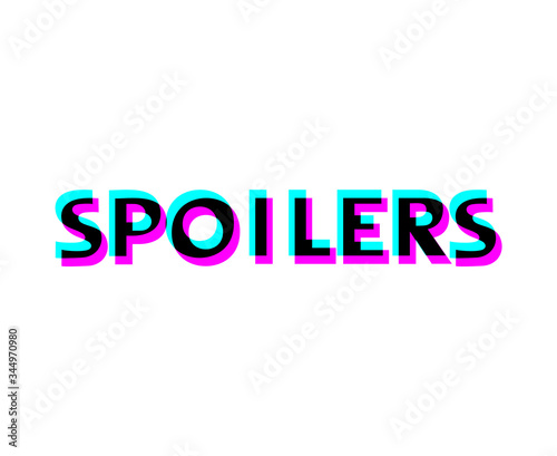 Creative design of spoilers message