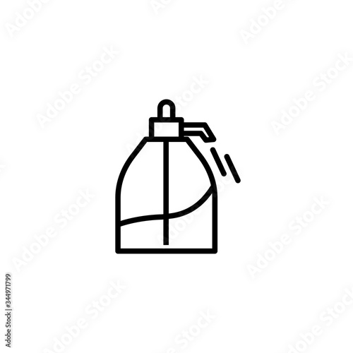 Antiseptic in a bottle with a spray and antiviral disinfectant liquid