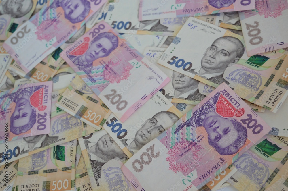Fototapeta premium Ukrainian money hryvnia. The national currency