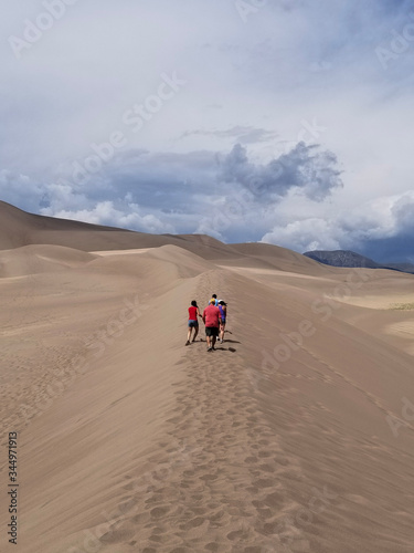 Hiking a Sand Dune