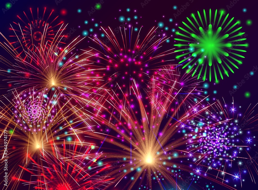 Naklejka premium Fireworks.