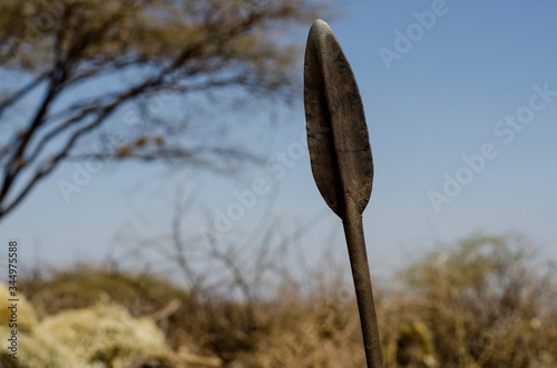 Speer der Samburunomaden in Kenia photo