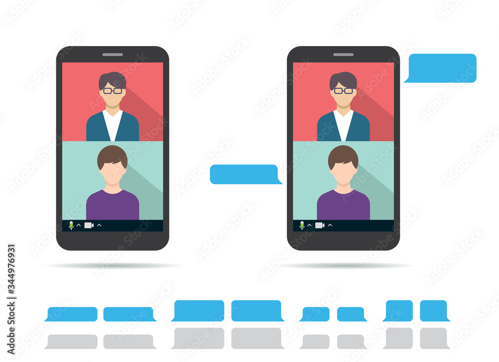 Work team doing videoconference. Friends connecting in quarantine. Work team doing videoconference. Friends connecting in quarantine.