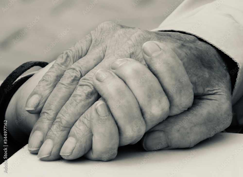 hands of elderly woman