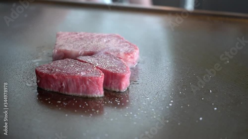 Roast beef in a Japanese restaurant