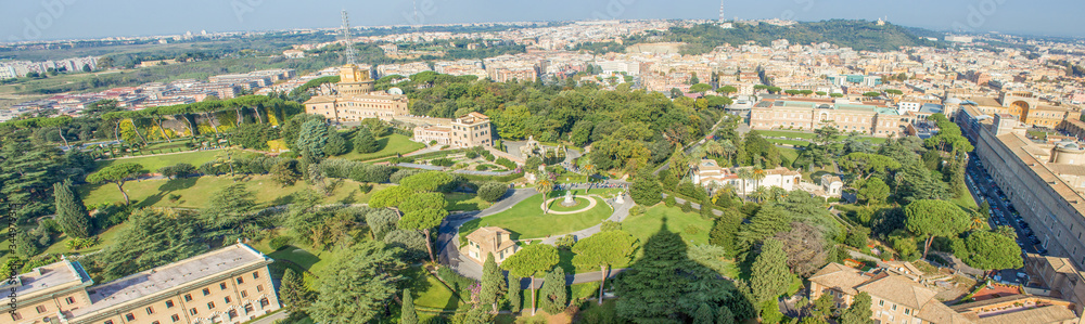 Gardens of Vatican City (in italian Giardini Vaticani) Rome Italy