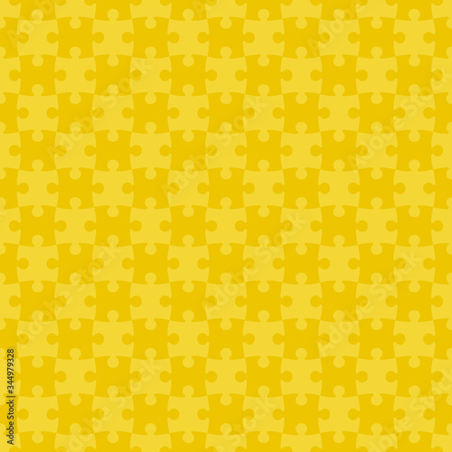 Puzzle Seamless Pattern - Jigsaw puzzle pieces repeating pattern design