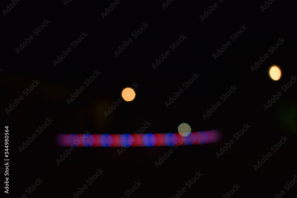 bokeh garden lights in the village bokeh garden lights in the village