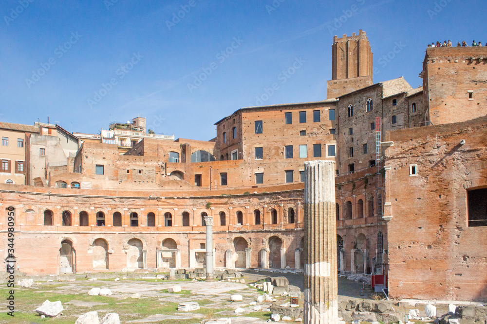 Trajan's Forum (in italian Santissimo Nome di Maria al Foro Traiano) Rome Italy