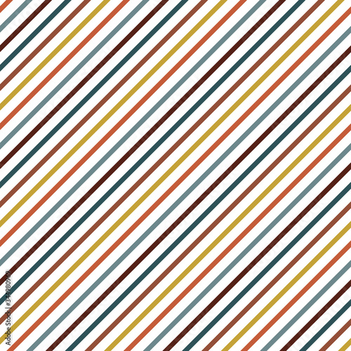 Diagonal Stripes Seamless Pattern - Colorful diagonal stripes repeating pattern design