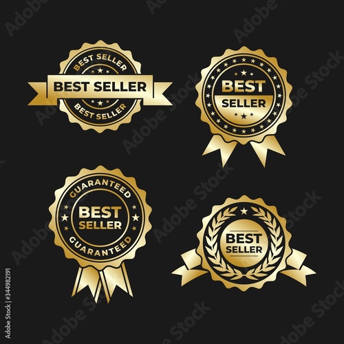 best seller price tag badges vector design