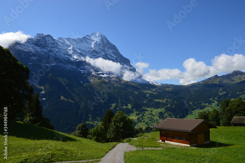 swiss alpine landscape