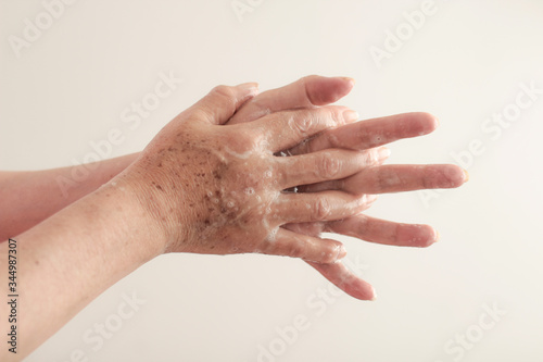hands of a woman