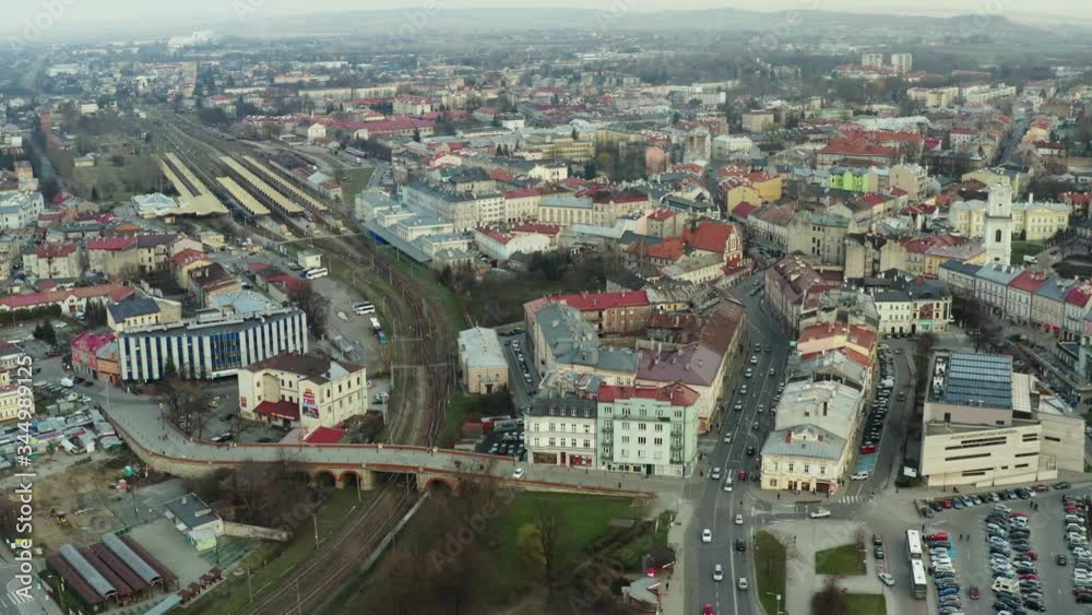 Top view of old town in Poland, Pshemysl Top view of old town in Poland, Pshemysl