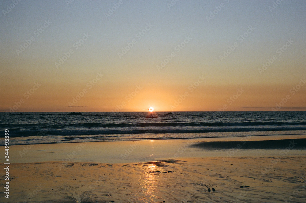 Sunset in Santa Monica on 35mm Film