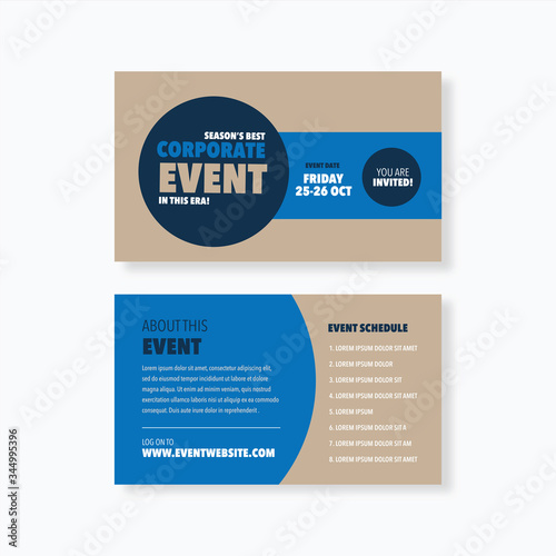 Corporate Event Business Postcard Design | Save The Date Invitation Card | Direct Mail EDDM Design  
