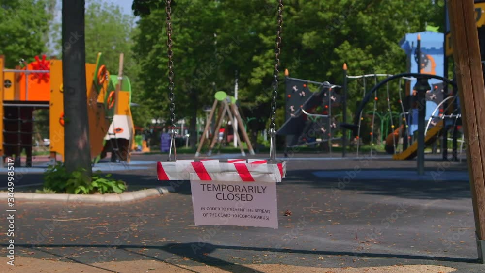 Playground in the city center surrounded by forest. Playground in the city center surrounded by forest.