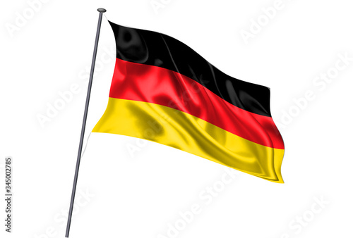 ドイツ　 国旗　ポール　アイコン