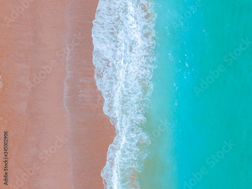 Aerial Pink Beach © Ara Creative
