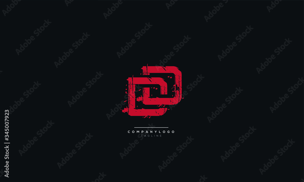 Obraz premium DD Letter Logo Design Icon Vector Symbol