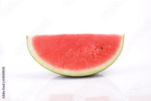 Sliced of watermelon isolated on white