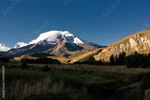 Volcan Chimborazo Parque nacional Ecuador