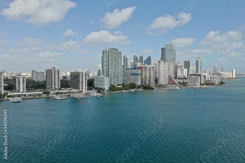 Miami Aerial View Downtown and Bridge to Key Biscane © STOCKeurope24
