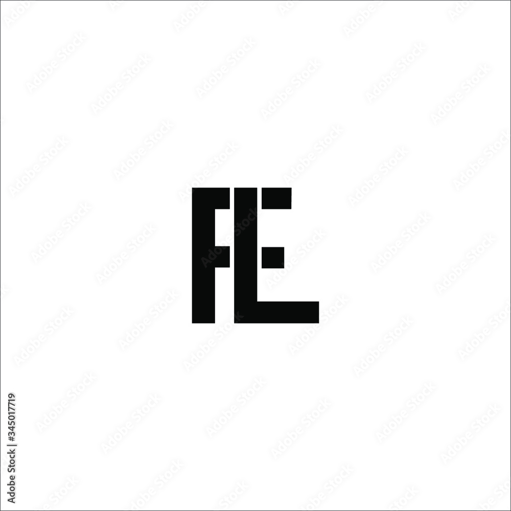 fl letter abstract logo vector fl letter abstract logo vector