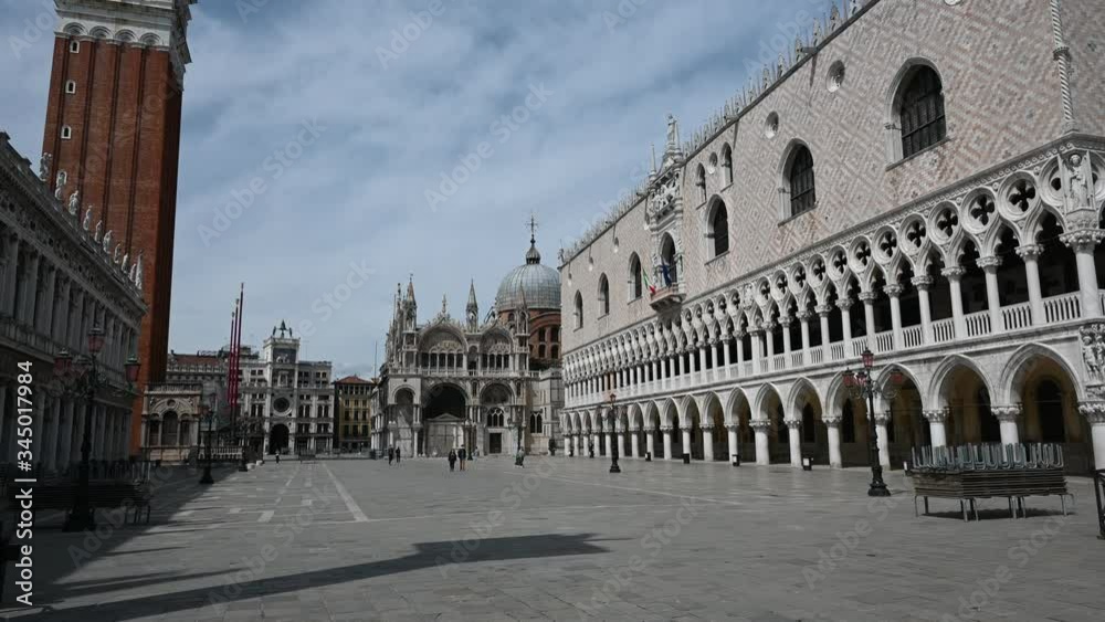 May 2020, Venice-Italy, Walking through the monuments of the ancient city of Venice at the time of the coronavirus, between closed shops and the absence of tourists May 2020, Venice-Italy, Walking through the monuments of the ancient city of Venice at the time of the coronavirus, between closed shops and the absence of tourists