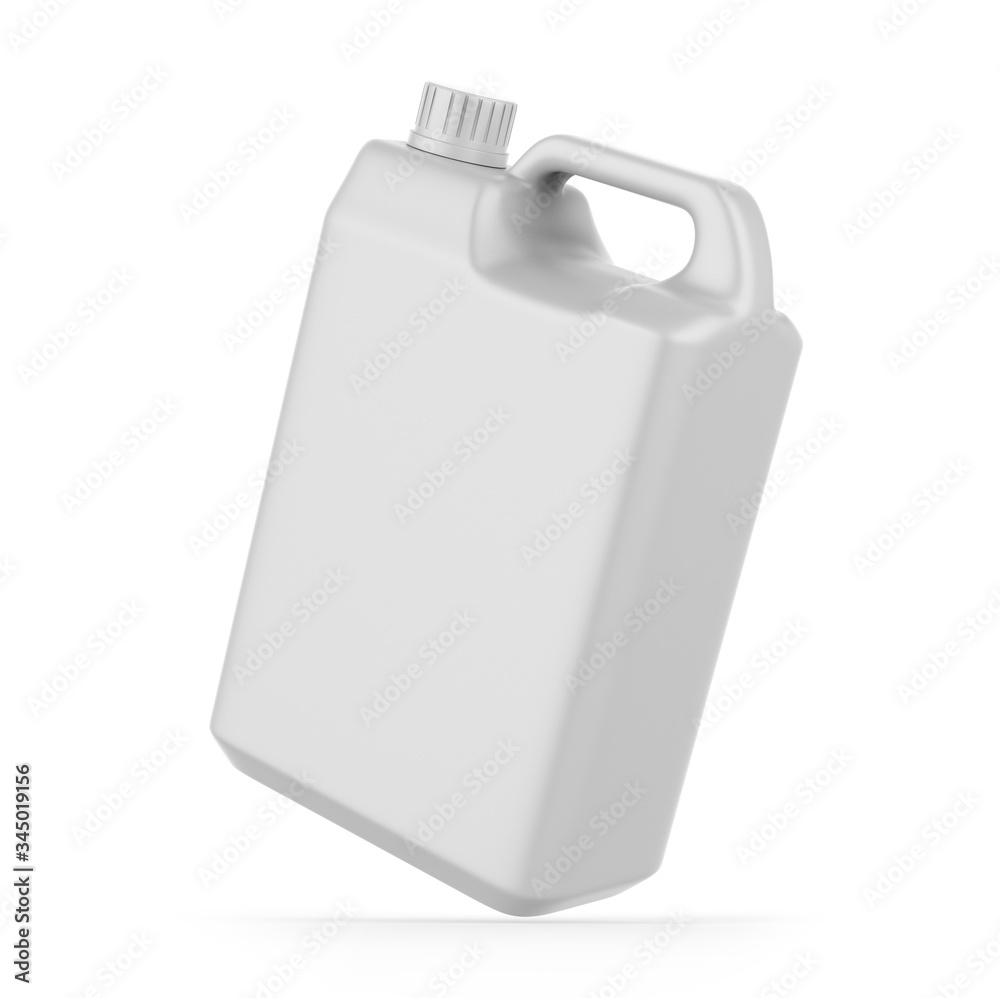 Blank Plastic Jerry Can For Branding And Mock up, 3d Render Illustration. Blank Plastic Jerry Can For Branding And Mock up, 3d Render Illustration.